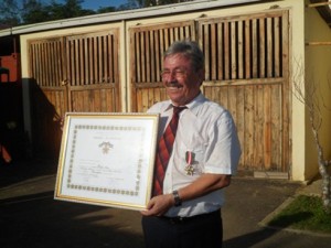 M Otto Frei a reçu la médaille de Chevalier de l’Ordre Malagasy. (Photo Manitrisa)