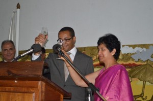 Lors de la célébration du 64e anniversaire de la République de l’Inde. (Photo : Nary Ravonjy)