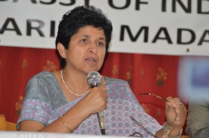 L’Ambassadeur de l’Inde, Mme Manju Seth ne ménage pas ses efforts pour promouvoir les relations d’affaires entre les deux pays. (Photo : Nary Ravonjy)