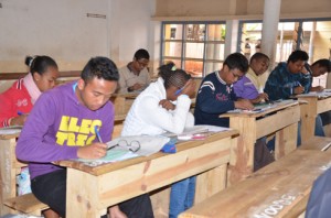 A Tanà, le Bac s’est déroulé en toute quiétude. (Photo Yvon Ram)