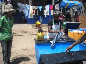 L’un des lavoirs publics mobiles créé par la société de Karl Fabrice Andrianalison, au centre multifonctionnel d’Andranomanalina.