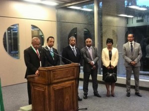 La délégation malgache à la soirée organisée à Genève en l’honneur des ambassadeurs francophones.