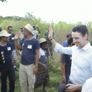 Descente de l’ambassadeur de l’Union européenne, Antonio Sanchez-Benedito, dans la Basse Mahavavy.