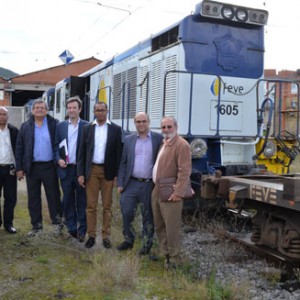 Lors de la visite du groupe espagnol RENFE.