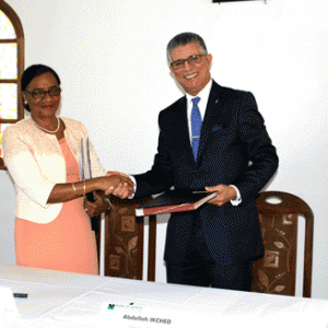 Partenariat gagnant signé par la ministre de la Justice et le D.G de la BOA Madagascar. 