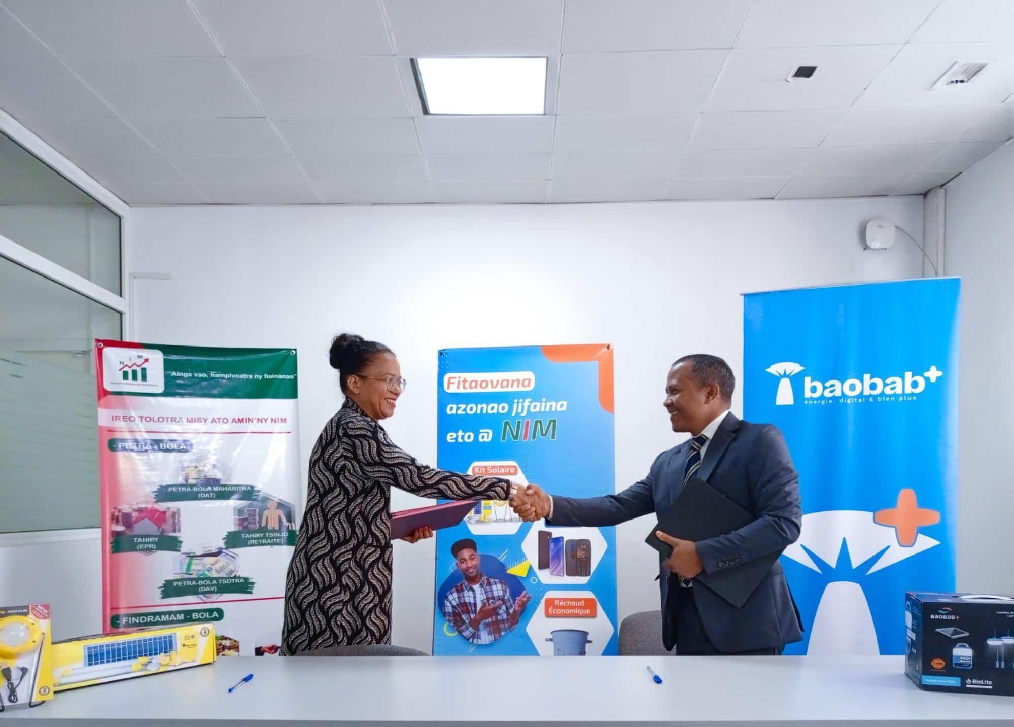 Baobab Plus formalizes its partnership with Nouvelle Establishment de Microfinance (NIM) –