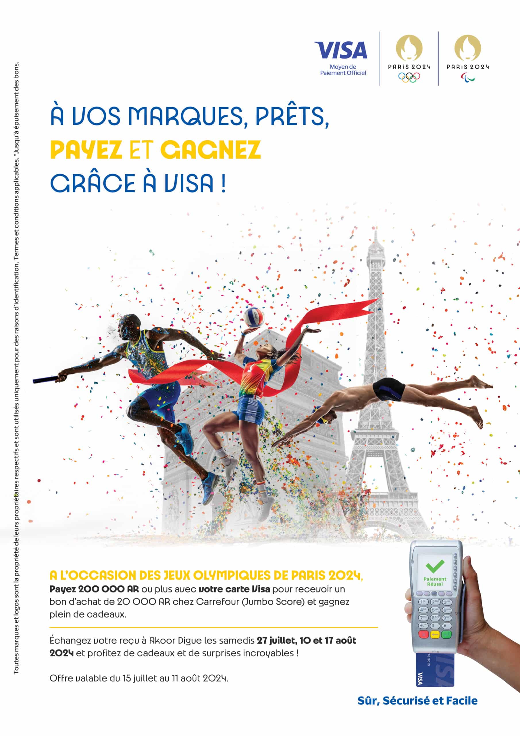 Get vouchers by paying together with your Visa card at any retailer on the Olympics