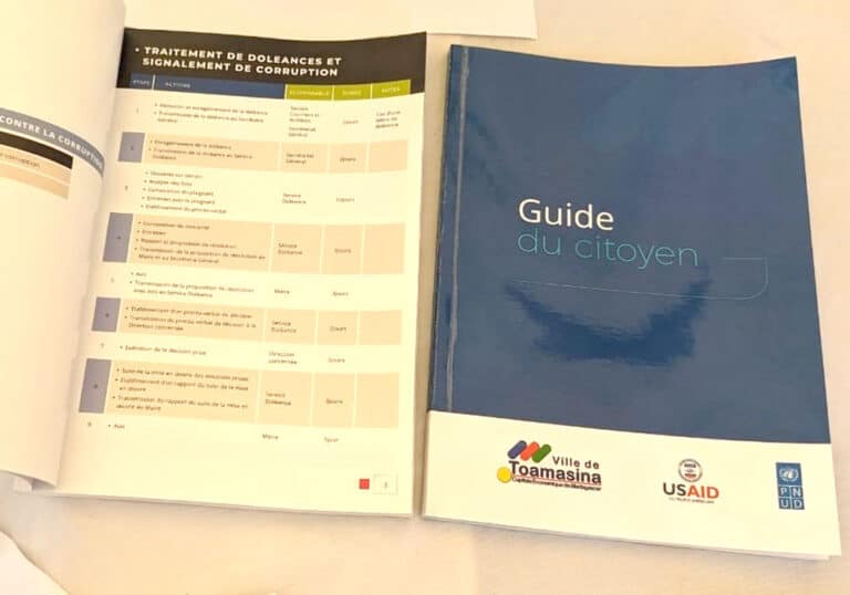 PNUD-USAID-CUT : Lancement du manuel de procédure de la commune urbaine de Toamasina