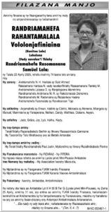Nécrologie du 24 avril 2025