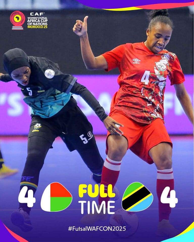 CAN Futsal Féminin : Les Barea Ladies arrachent un nouveau nul face aux Tanzanienes (4-4)