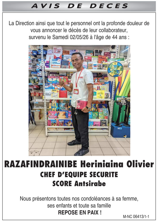 Nécrologie du 5 mai 2026