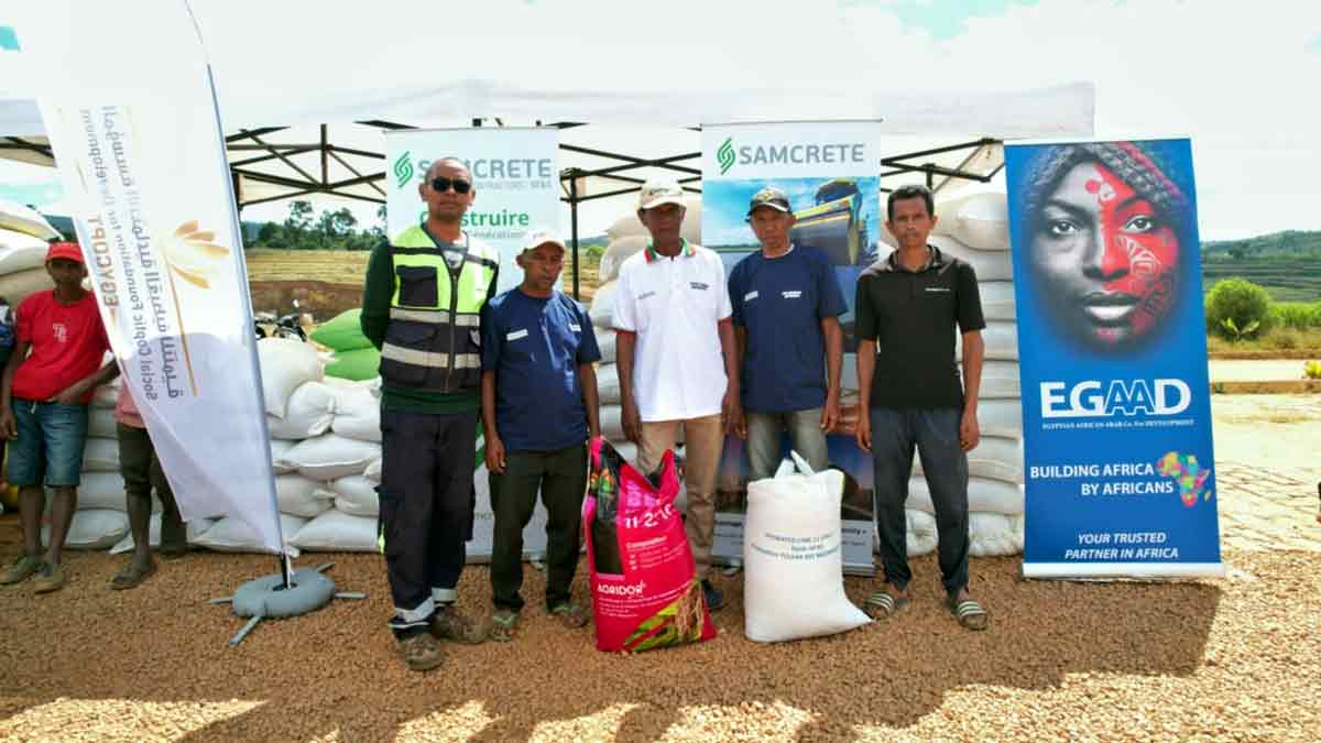Autoroute Antananarivo-Toamasina : SAMCRETE soutient les riziculteurs impactés