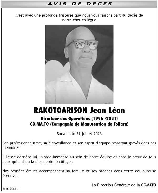 Nécrologie du 1 août 2026