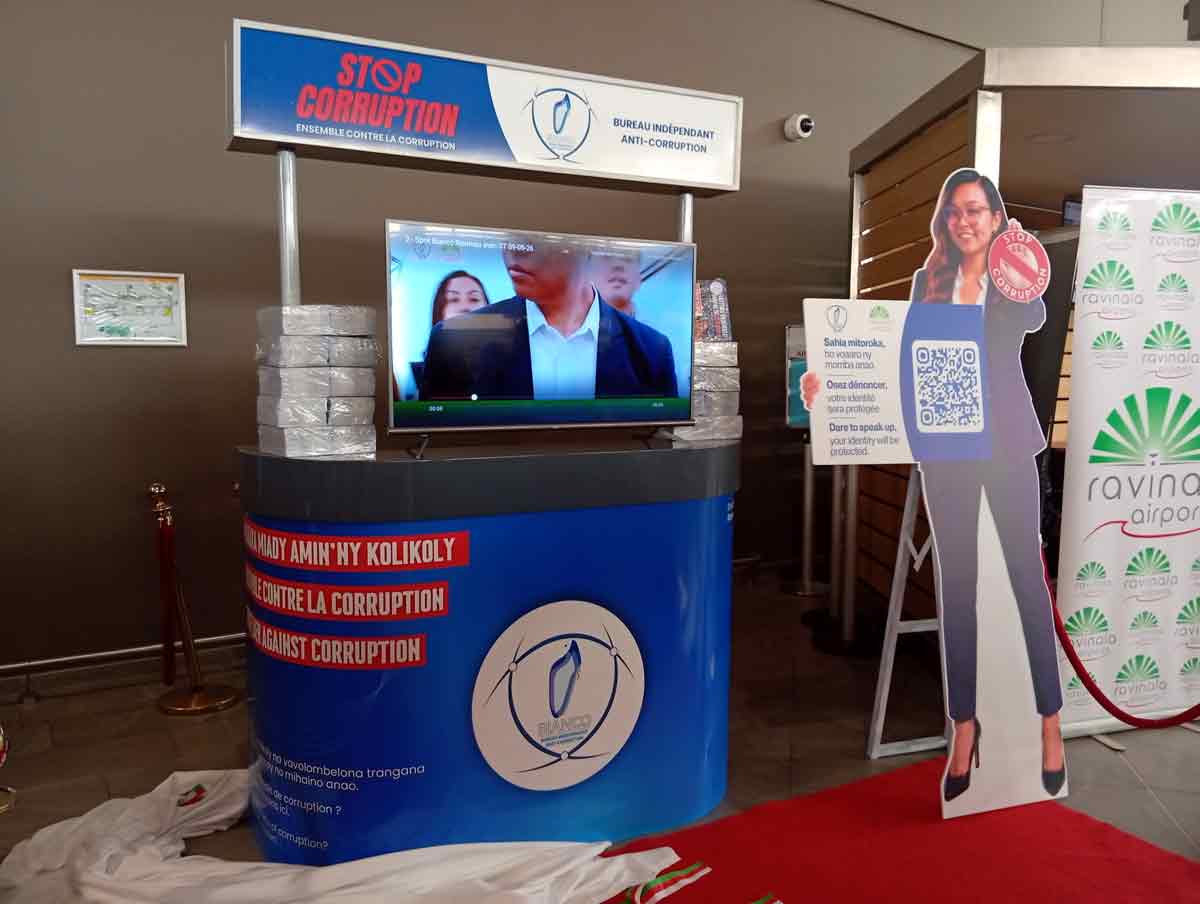 Lutte contre la corruption : Un dispositif de dénonciation installé à l’aéroport international d’Antananarivo